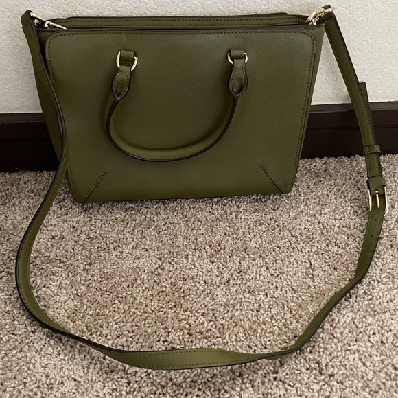 Tory Burch
Robinson Micro Zip-Top Tote Bag, Olive - Picture 3 of 4